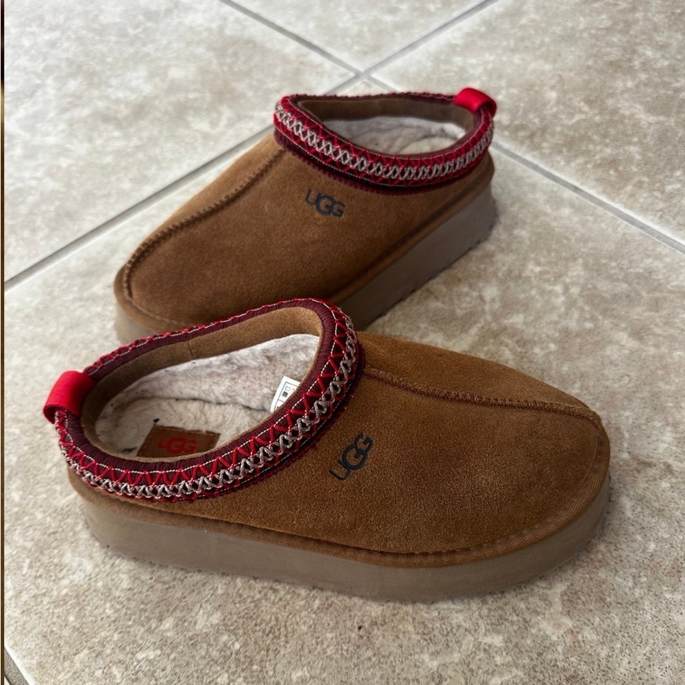 Ugg Tazz Platform Slippers Chestnut